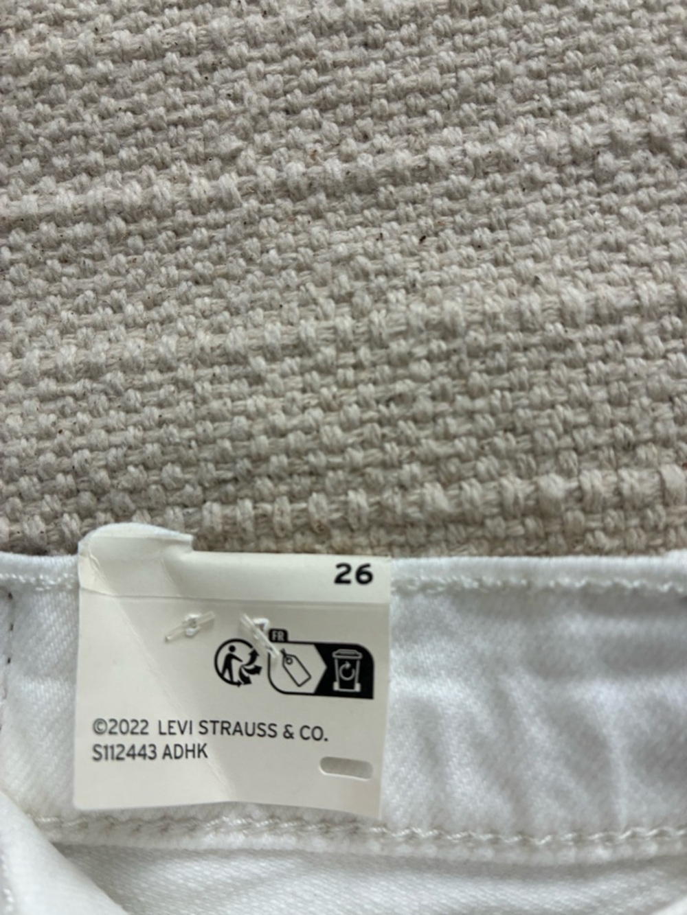Levi's White 501 Original Denim Shorts - Women's - Picture 4 of 4